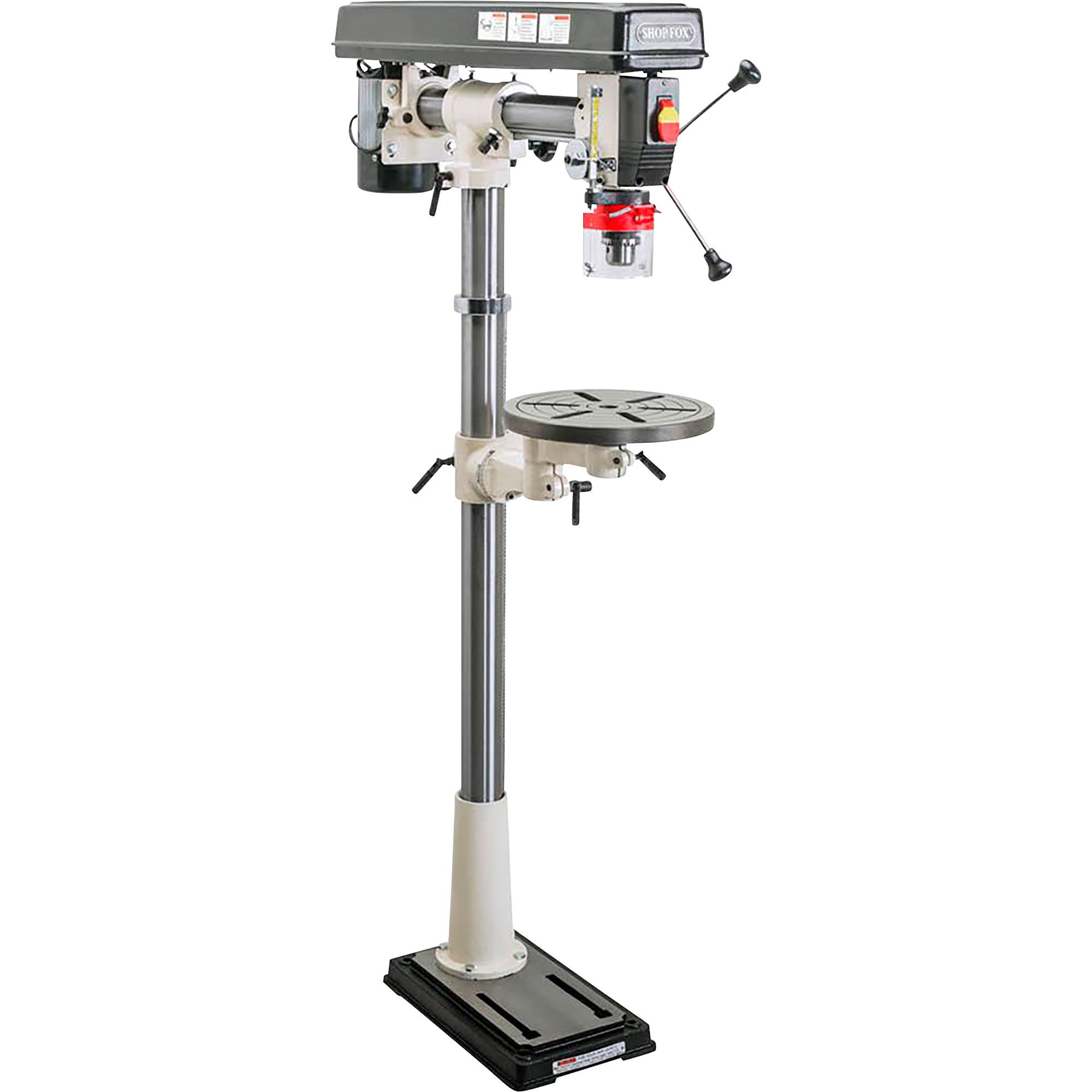 Shop Fox Radial Drill Press - 1/2 HP, 5 Speeds, Tilting Table and Headstock, Model# W1670
